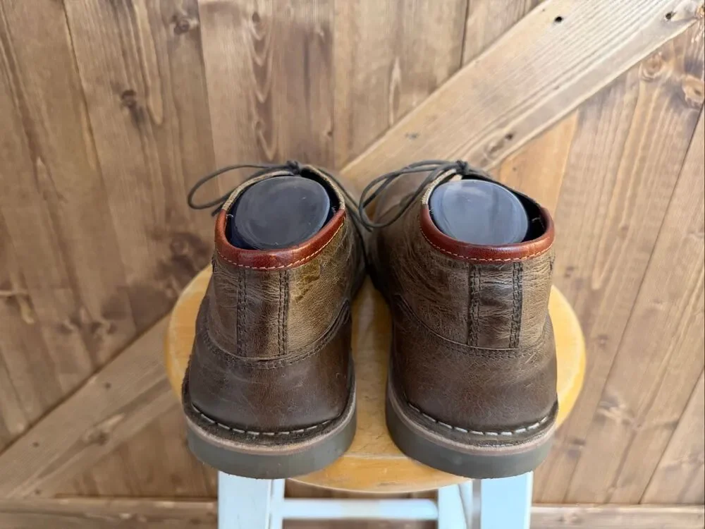 Steve Madden Men’s Brown Leather Chukka Boots – Size 11